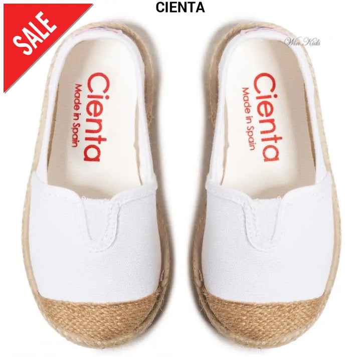 Scarpe CIENTA mocassino con corda bianco 20 - 34 Scarpe