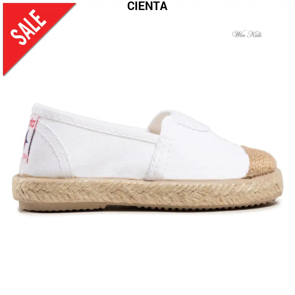 Scarpe CIENTA mocassino con corda bianco 20 - 34 Scarpe