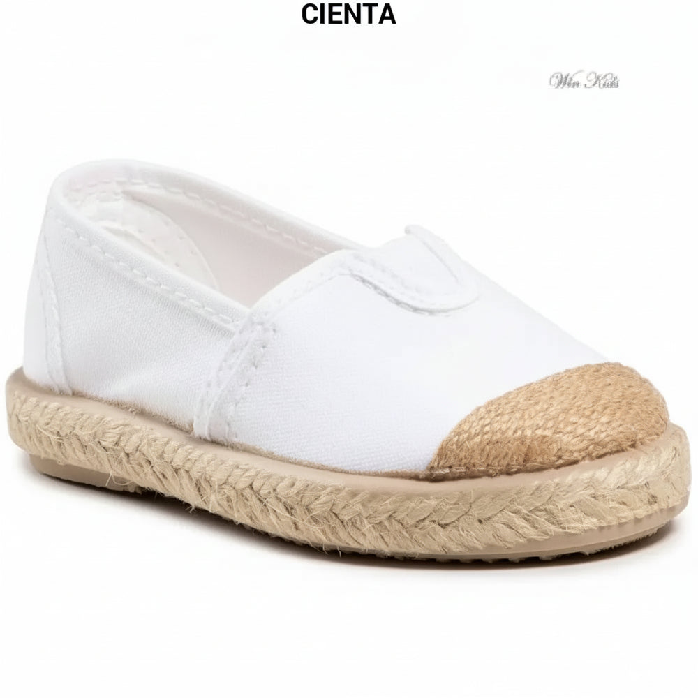 Scarpe CIENTA mocassino con corda bianco 20 - 34 Scarpe