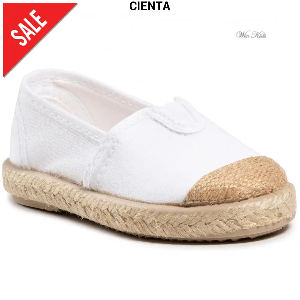 Scarpe CIENTA mocassino con corda bianco 20 - 34 Scarpe