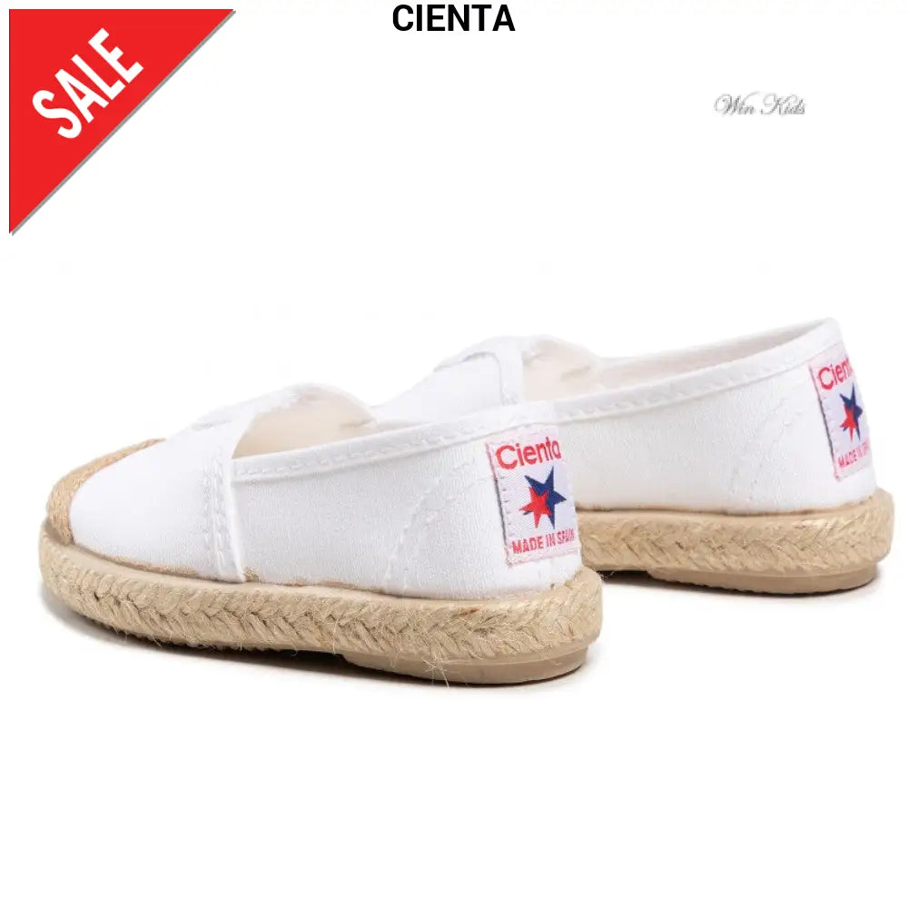 Scarpe CIENTA mocassino con corda bianco 20 - 34 Scarpe