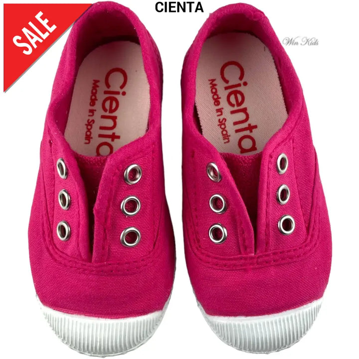 Scarpe CIENTA slip on fuxia punta in gomma 21 - 38 Scarpe