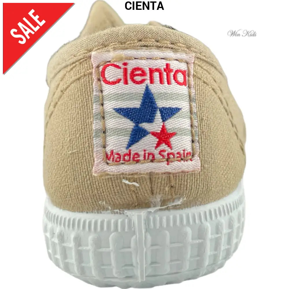 Scarpe CIENTA slip on punta in gomma beige 21 - 39 Scarpe