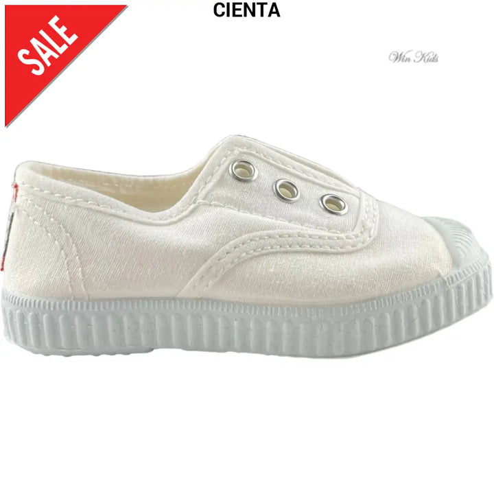 Scarpe CIENTA slip on punta in gomma bianca 21 - 39 Scarpe