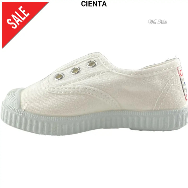Scarpe CIENTA slip on punta in gomma bianca 21 - 39 Scarpe