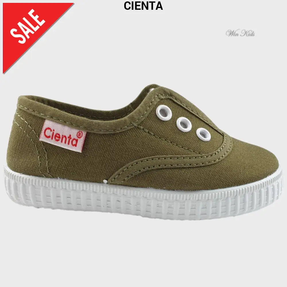 Scarpe CIENTA slip on verde militare 20 - 39 Scarpe