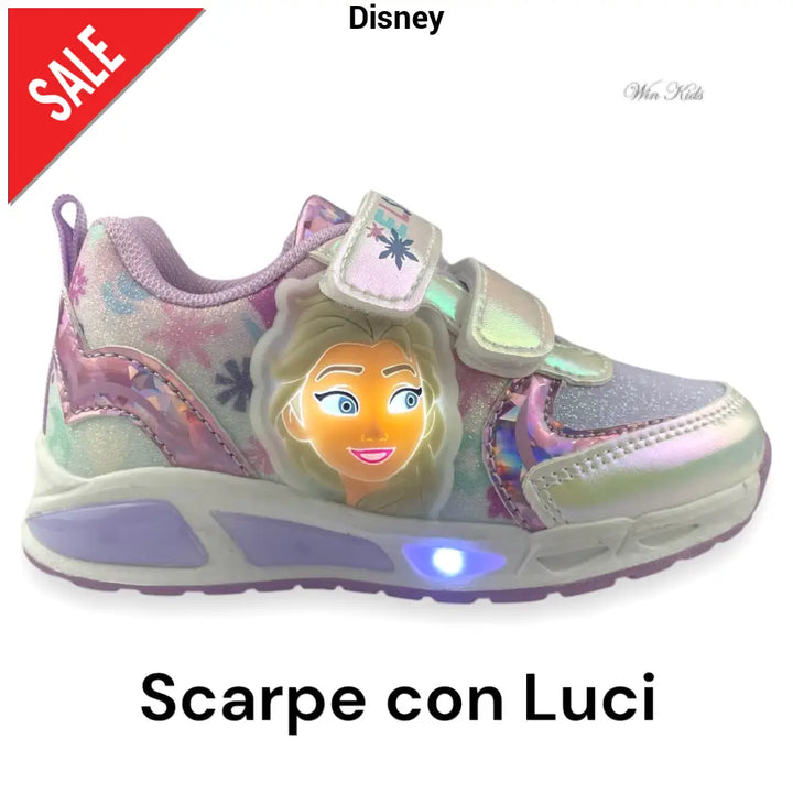 Scarpe FROZEN bambina con luci dal 25 al 33 Scarpe