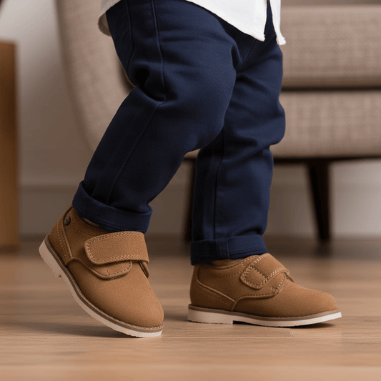 Scarpe MAYORAL Oxford camel in primissimo piano