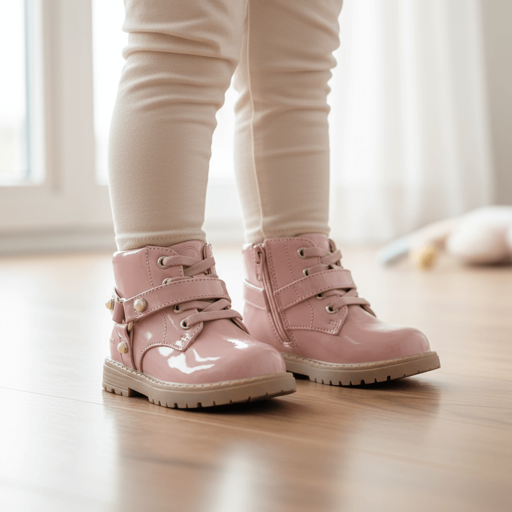 Scarpe MAYORAL rosa ai piedi di bambina