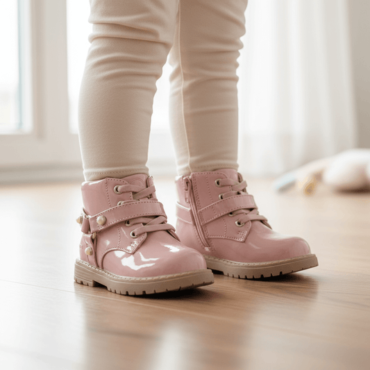 Scarpe MAYORAL rosa ai piedi di bambina