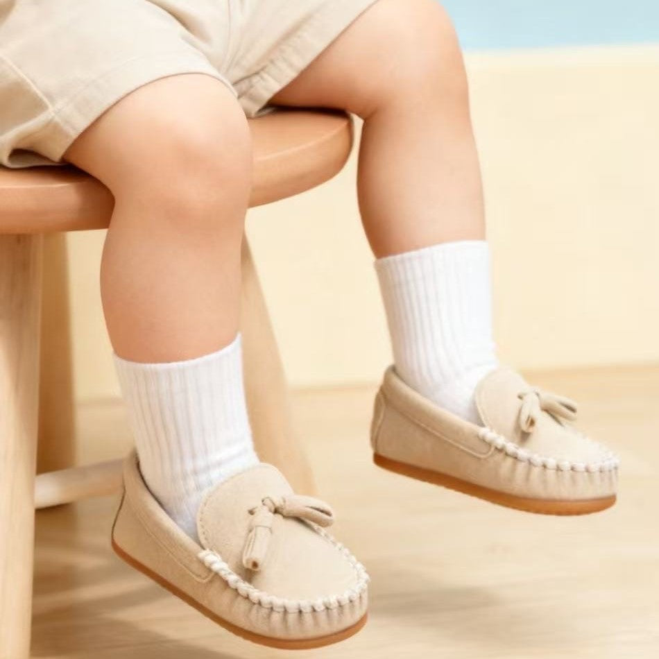 Mocassini beige da bambino taglie 21-26