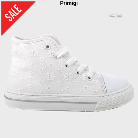 Scarpe PRIMIGI in tela bianca ricamata 20 - 31 Scarpe