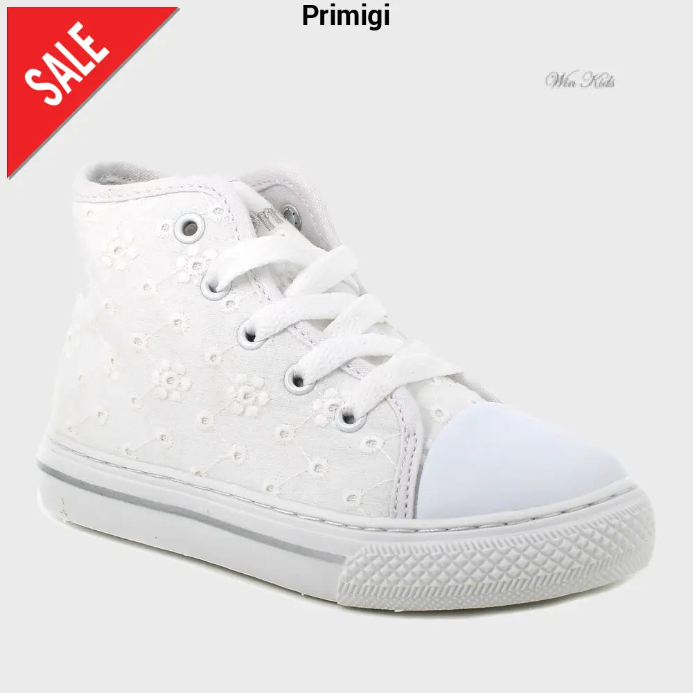 Scarpe PRIMIGI in tela bianca ricamata 20 - 31 Scarpe