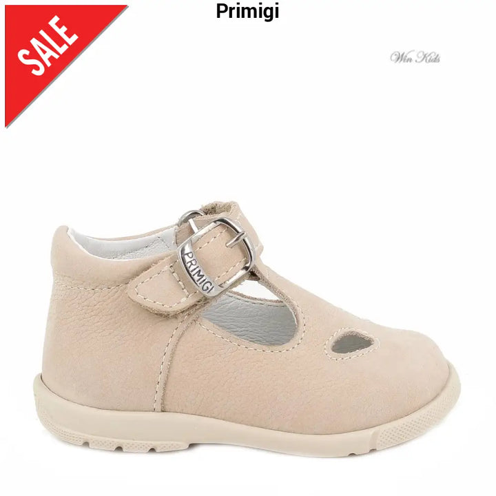 Scarpe PRIMIGI occhietto in pelle beige 18 - 25 Scarpe