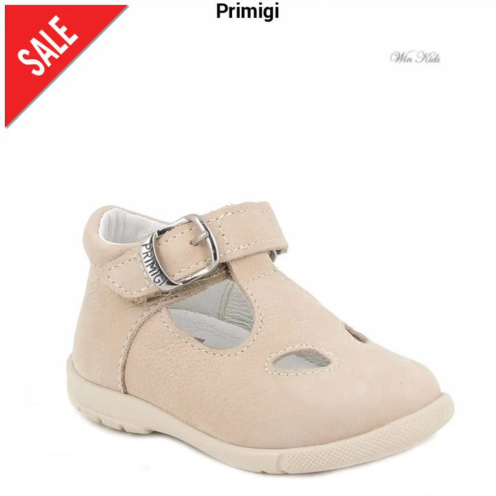 Scarpe PRIMIGI occhietto in pelle beige 18 - 25 Scarpe