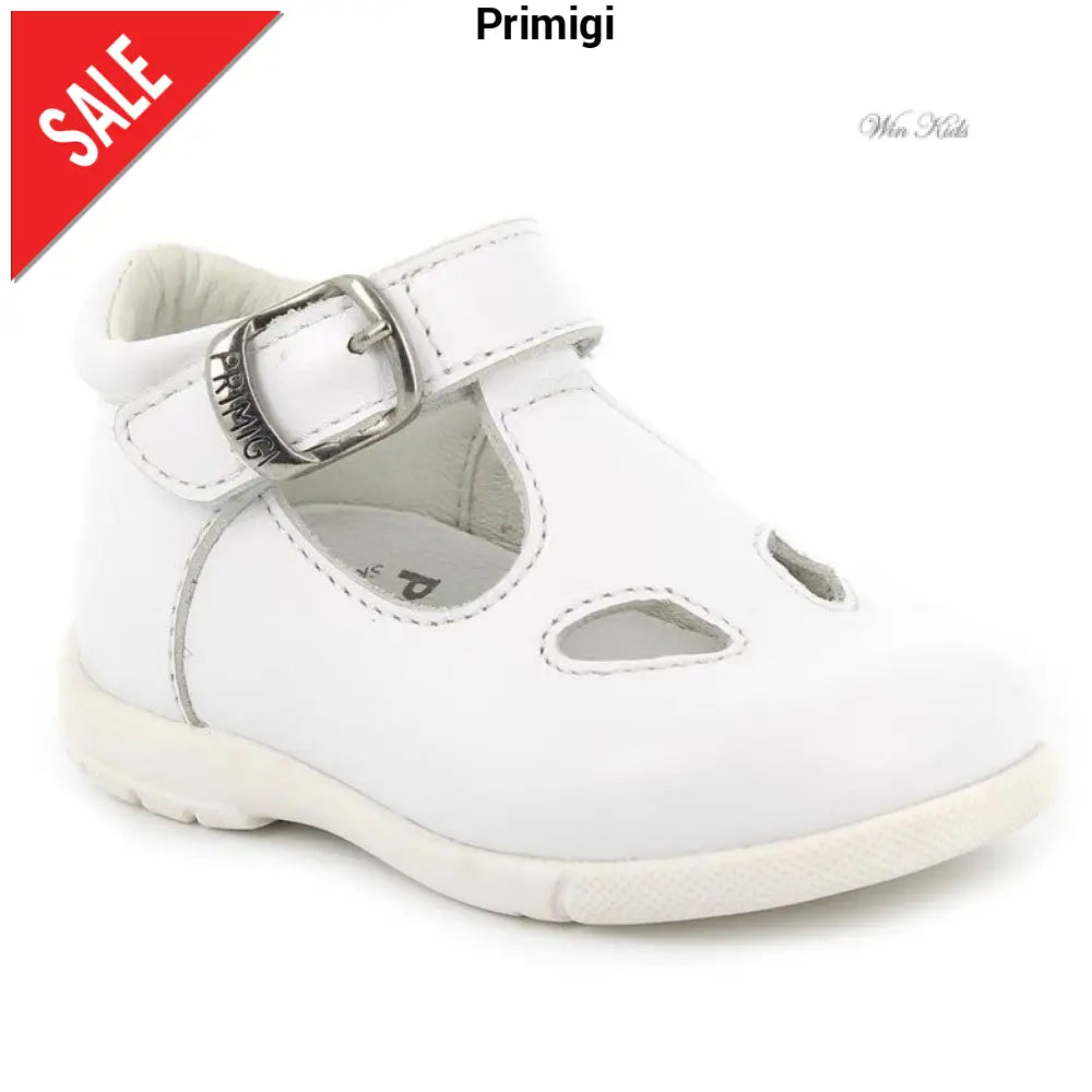 Scarpe PRIMIGI occhietto in pelle bianca 18 - 25 Scarpe
