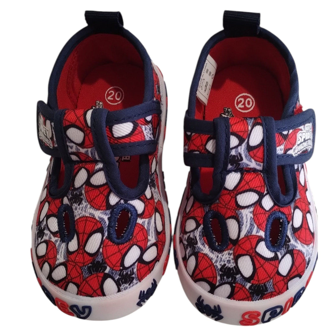 Sapatos com ilhós de aranha em lona tamanho 20