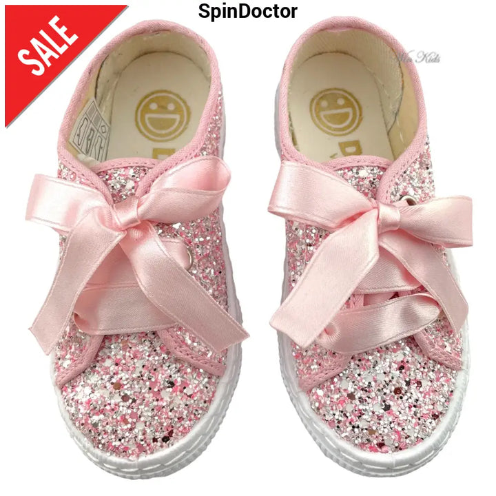 Scarpe SPINDOCTOR glitter rosa lacci raso dal 24 fino al 40 Scarpe