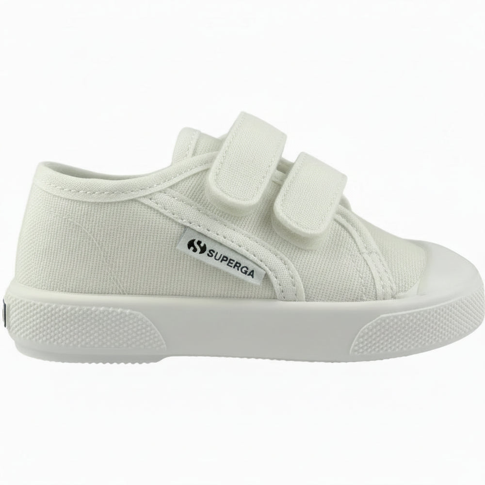 Scarpe SUPERGA doppio srtretch bianca per bambini in cotone 22 - 29 Scarpe