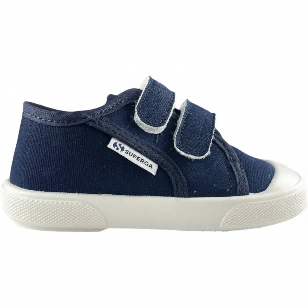 Scarpe SUPERGA doppio srtretch blu per bambini in cotone 22 - 29 Scarpe