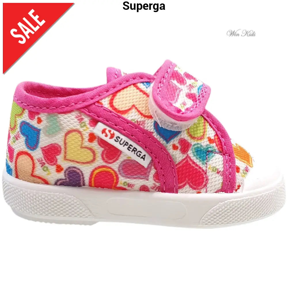Zapatos SUPERGA estampado de corazones para niña 18 - 25 Zapatos
