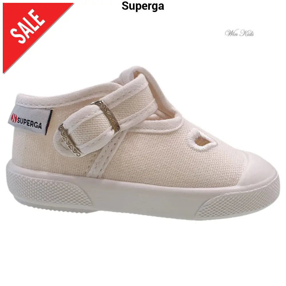 Scarpe SUPERGA modello occhietto bianco per bambini 18 - 25 Scarpe