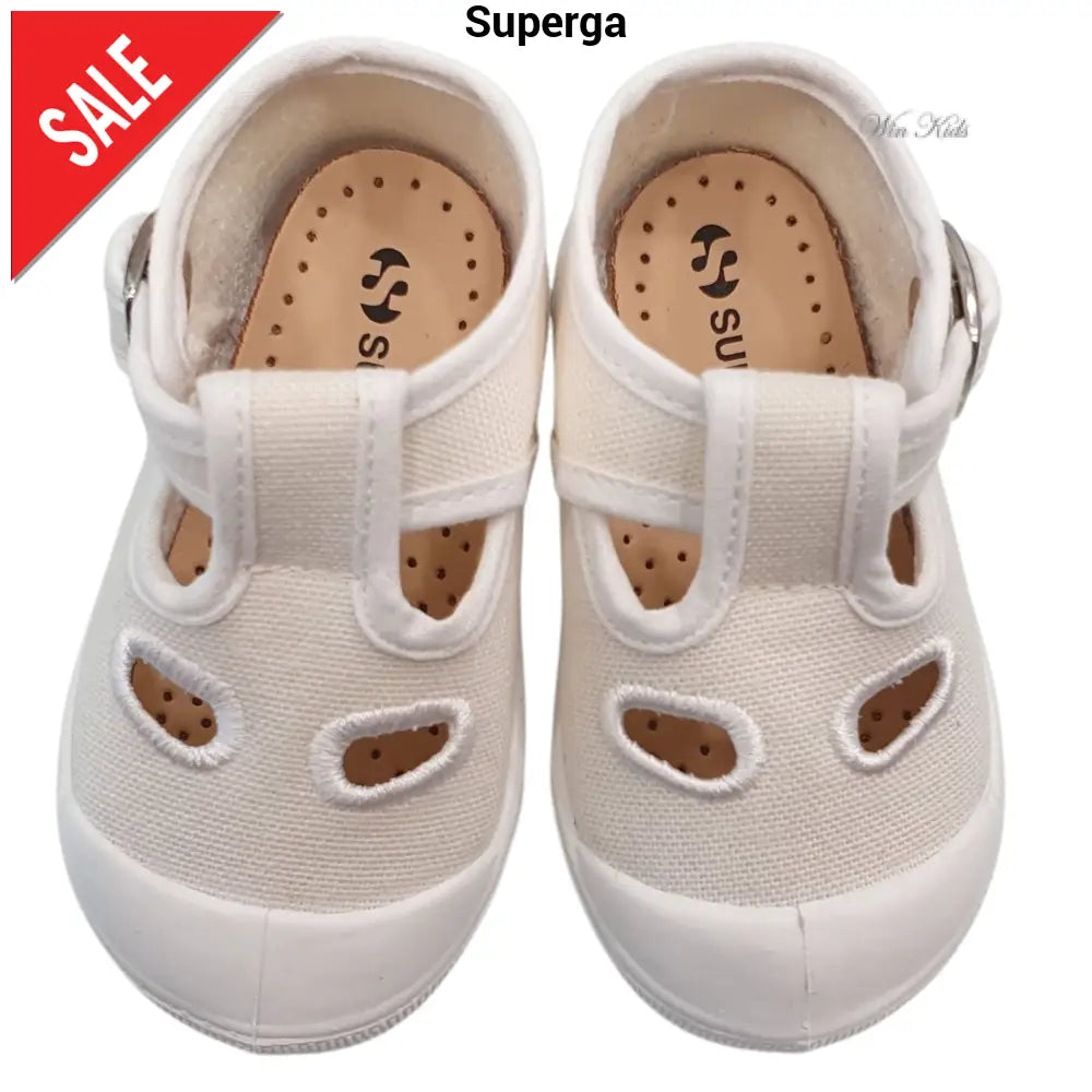 Scarpe SUPERGA modello occhietto bianco per bambini 18 - 25 Scarpe