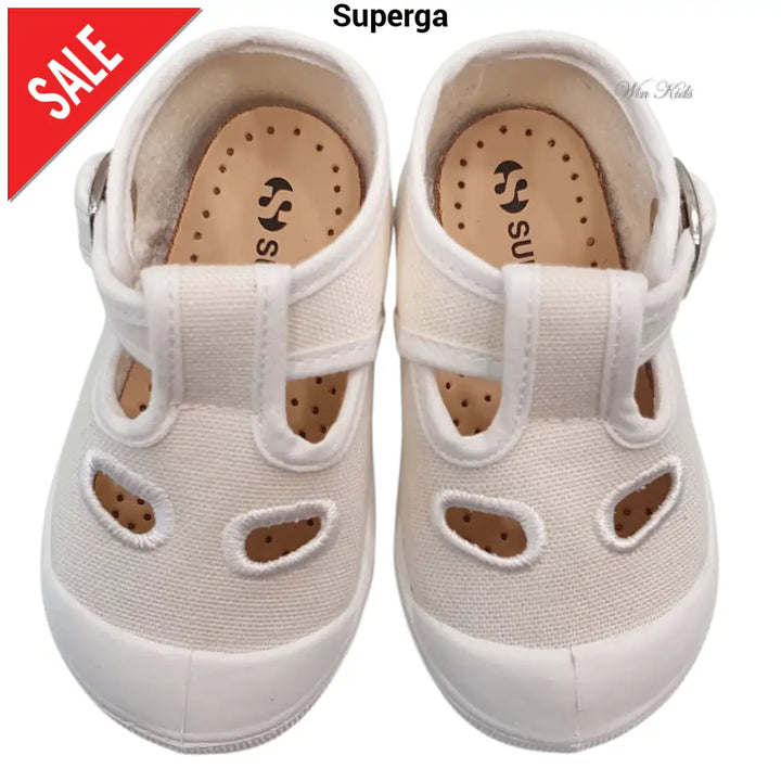 Scarpe SUPERGA modello occhietto bianco per bambini 18 - 25 Scarpe