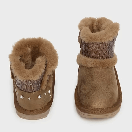 Botins femininos MAYORAL com pele sintética - quentes e antiderrapantes do dia 19 ao 25