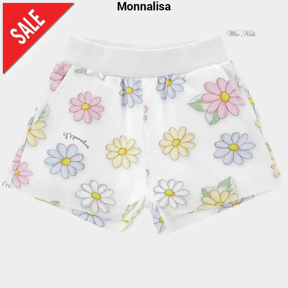 MONNALISA white shorts 3 months - 36 months Bermuda