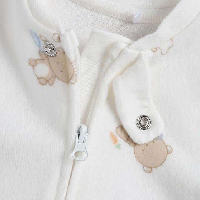 Tutina CHICCO modello pigiamone in spugna in cotone azzurro 1 mese - 12 mesi