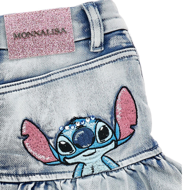 Gonna Monnalisa tema stitch in jeans 2 anni - 10 anni