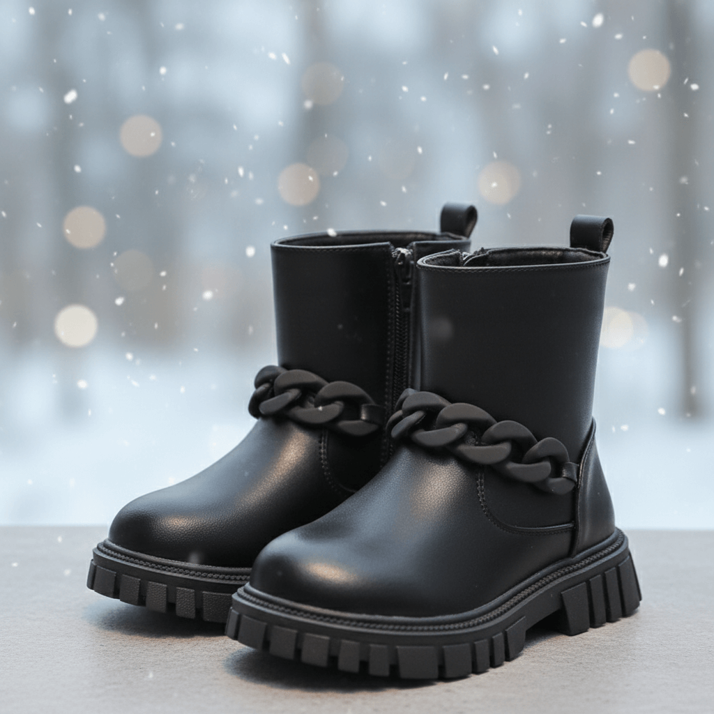 Stivaletti neri bambina - Immagine ottimizzata per vendite