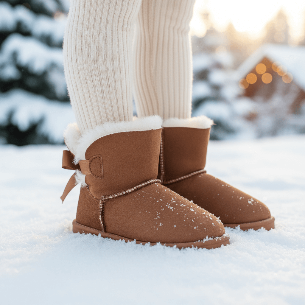 Stivaletti Sofia camel - scena invernale