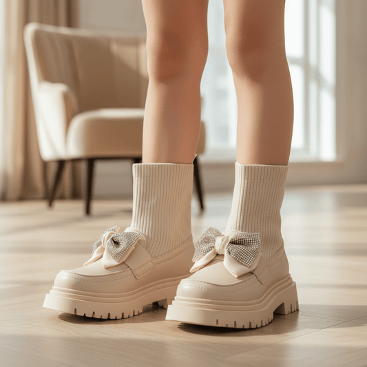 Stivaletto Mocassino beige K.S. by SOFIA