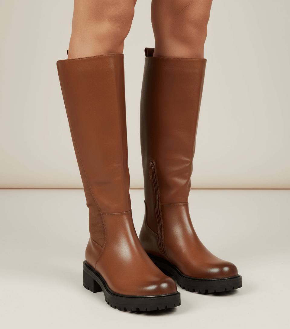 Stivali donna cuoio - entrambi i piedi