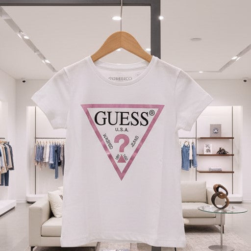 T-shirt GUESS iconica bianca 2 anni - 7 anni