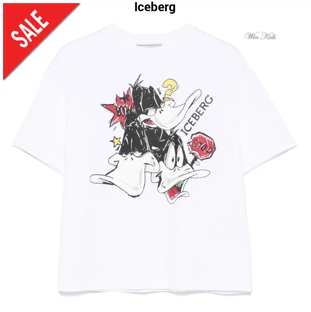 T-shirt ICEBERG Daffy Duck bianca 12 mesi - 16 anni T-shirt