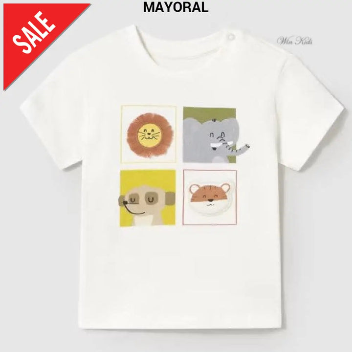 T-shirt MAYORAL animali savana 6 mesi - 4 anni T-shirt