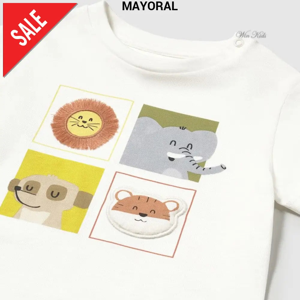 T-shirt MAYORAL animali savana 6 mesi - 4 anni T-shirt