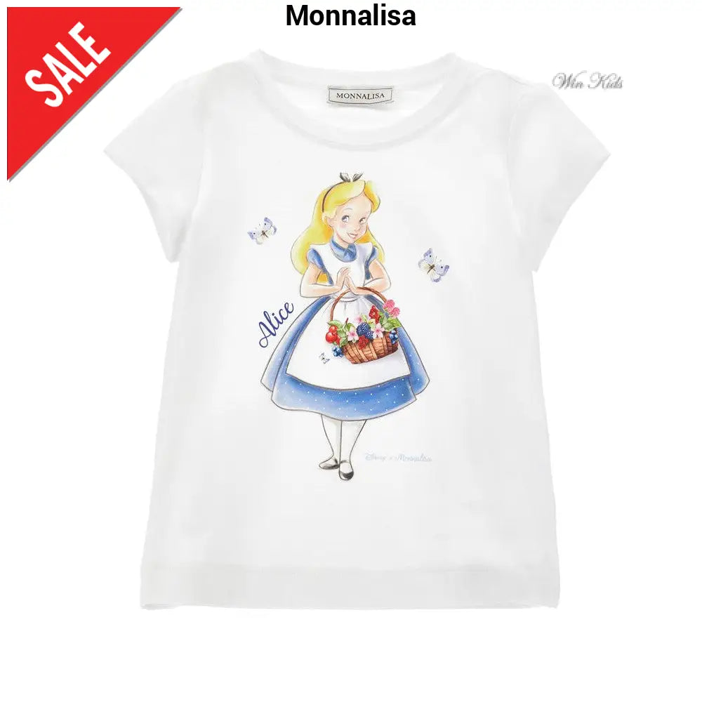 T-shirt MONNALISA in cotone bianca 2 anni - 10 anni T-shirt