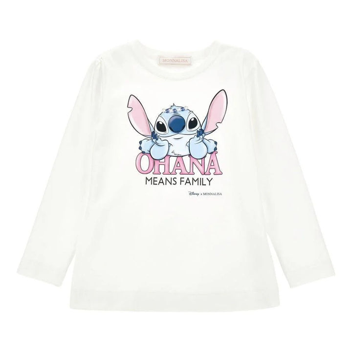 T-shirt MONNALISA Stitch panna 2 anni - 10 anni