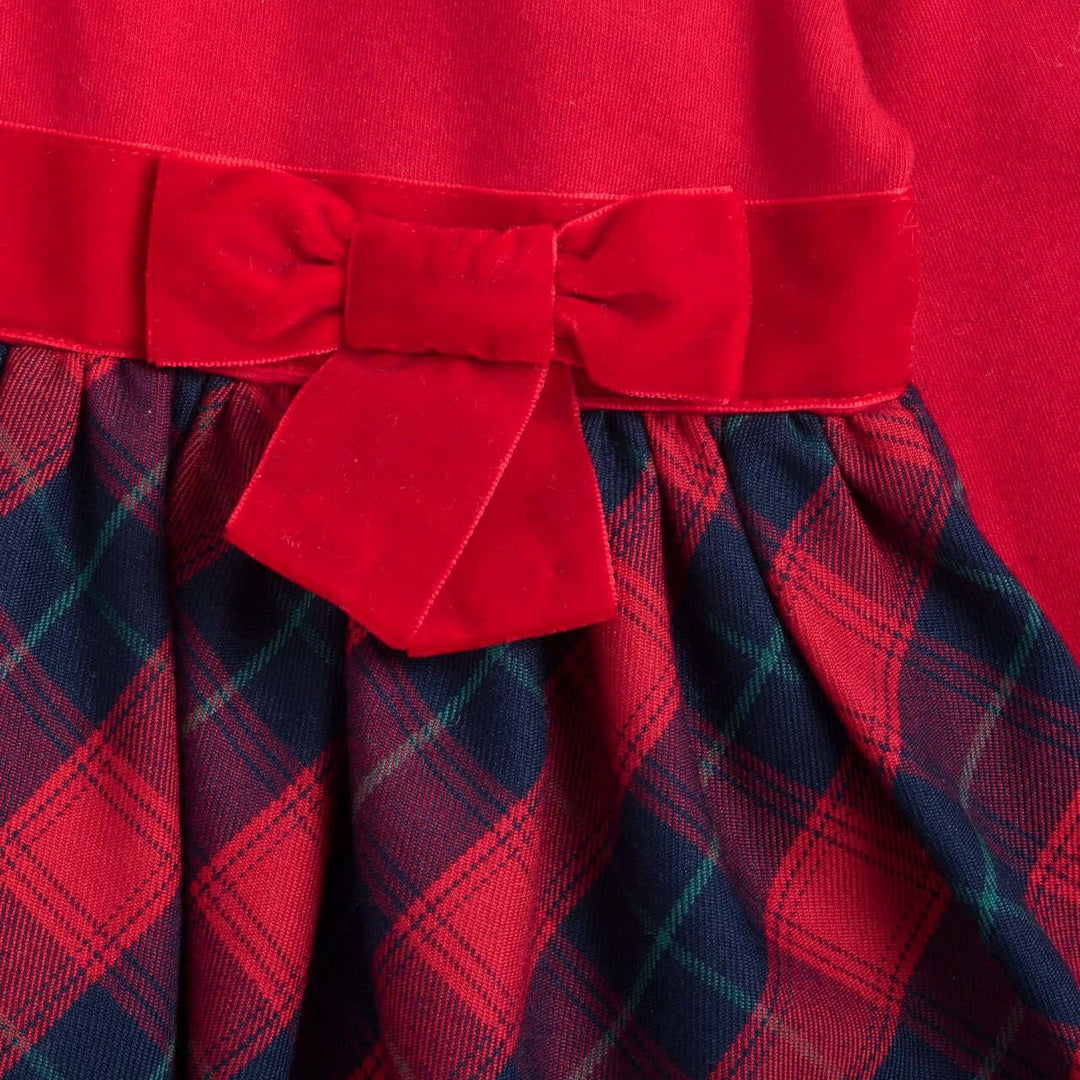 Vestido de Navidad CHICCO tartán rojo 9 meses - 10 años