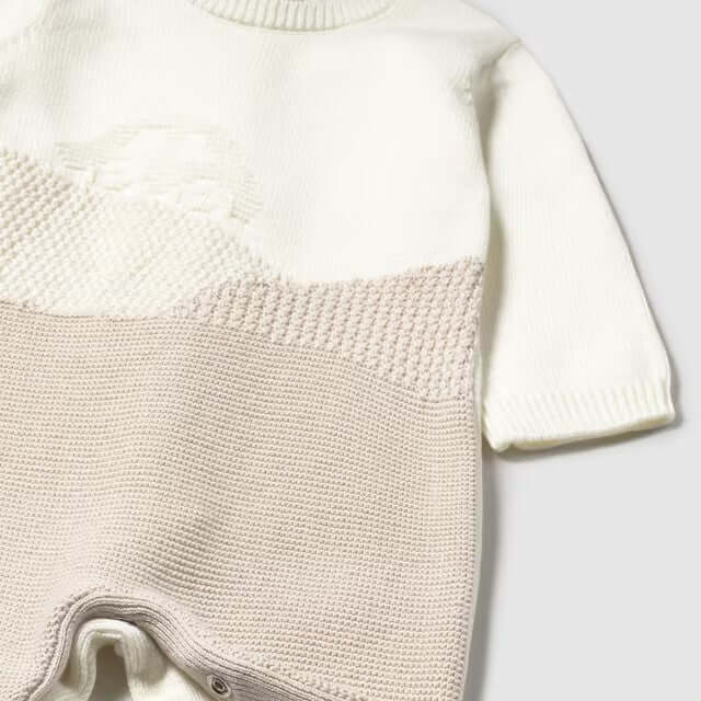 MAYORAL mameluco tricot beige 0 meses - 3 meses