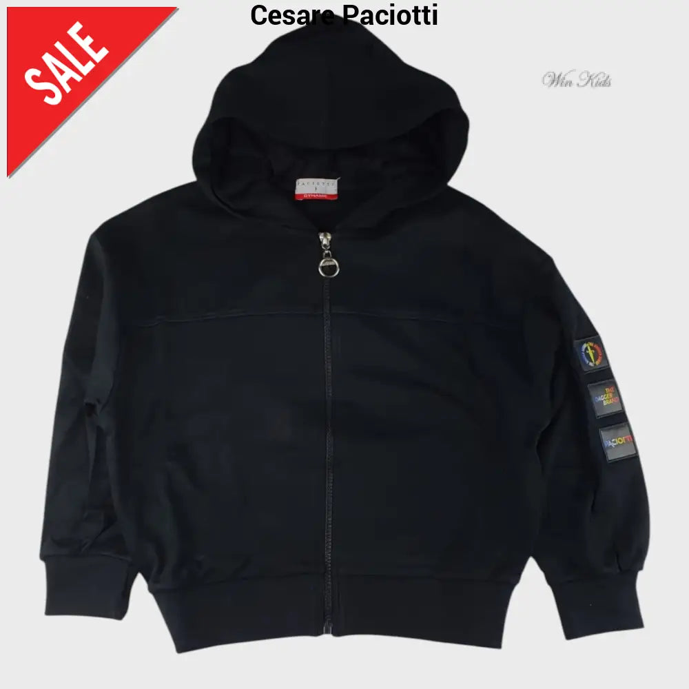 Tuta CESARE PACIOTTI baby kids e junior nera 6 mesi - 16 anni Tuta