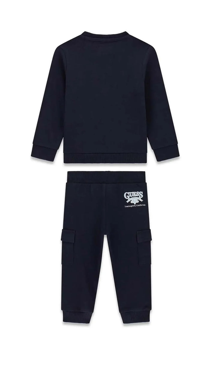 Tuta GUESS blu da bambino dalla taglia 2 anni alla 8 anni