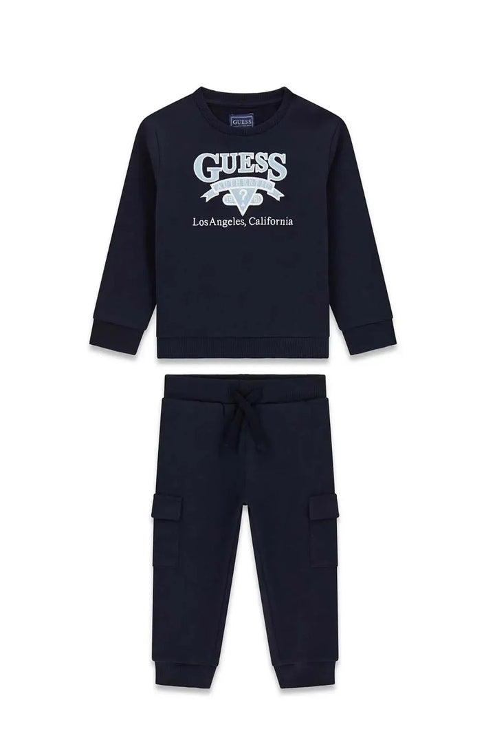 Tuta GUESS blu da bambino dalla taglia 2 anni alla 8 anni