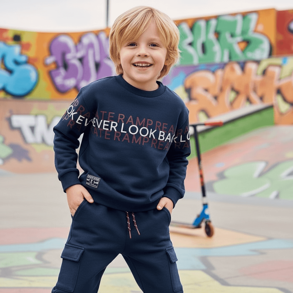 Tuta MAYORAL blu bambino skate