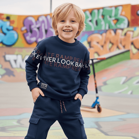 Tuta MAYORAL blu bambino skate