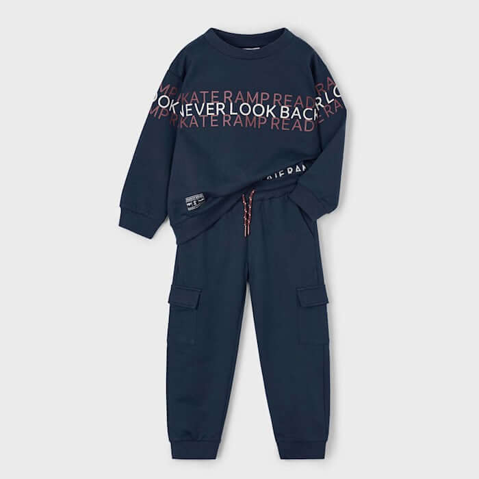 MAYORAL blue tracksuit with sweatshirt and trousers 2 years - 10 years